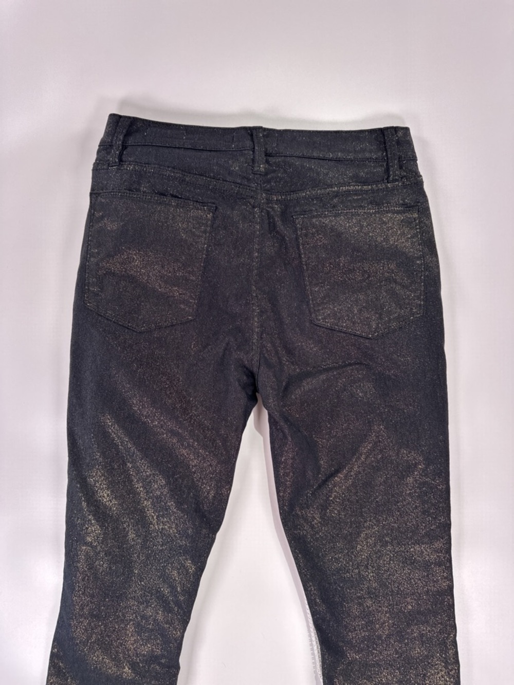 Frame Denim Black Metallic Le High Skinny Jeans - Picture 4 of 10
